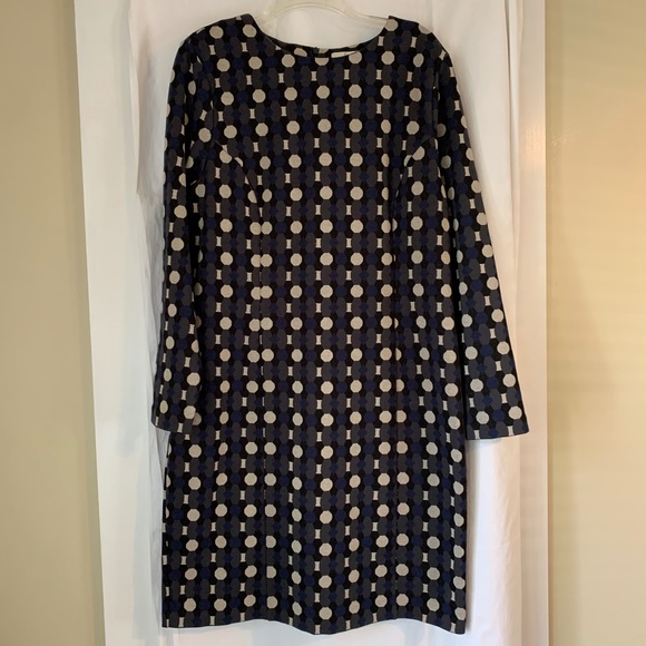 Boden Dresses & Skirts - Boden 'Pricilla' long sleeve jacquard geometric print dress